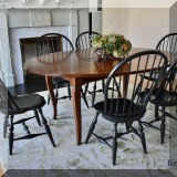 F23. Oval farm table. 30”h x 72”w x53”d 